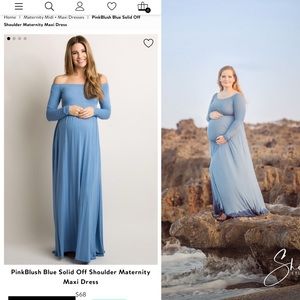 PinkBlush maternity gown size medium